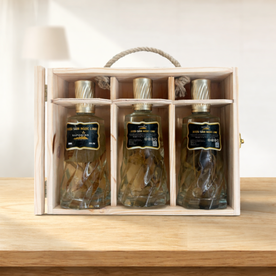 HỘP RƯỢU SÂM NGỌC LINH 3 CHAI 500ML