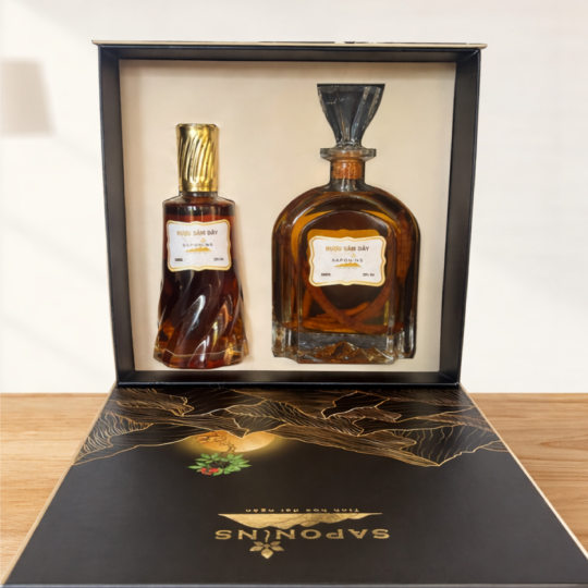 HỘP RƯỢU ĐẲNG SÂM 2 CHAI 