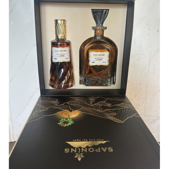 HỘP RƯỢU ĐẲNG SÂM NGỌC LINH 2 CHAI 