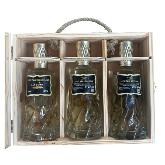 HỘP RƯỢU ĐẲNG SÂM NGỌC LINH (LÁ + HOA)