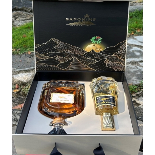 HỘP RƯỢU SÂM 2 CHAI
