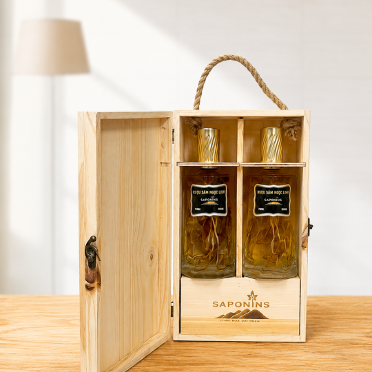HỘP RƯỢU SÂM NGỌC LINH 2 CHAI 500ML